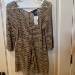 NWT Women’s Large knitted look sweater